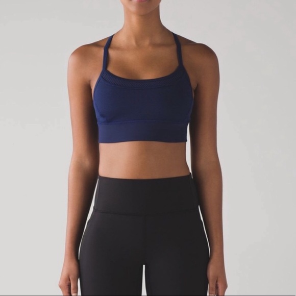 LULULEMON FIT PHYSIQUE BRA HERO BLUE SZ 2 NEW